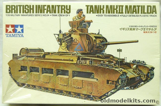 Tamiya 1/35 British Infanty Tank Mk II Matilda, MM124 plastic model kit